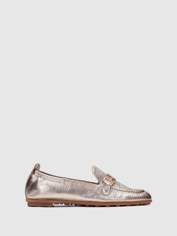 Sapatos Loafer em Champanhe